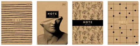 Zeszyt A5 60 kartek Gładki Kraft Interdruk 293855