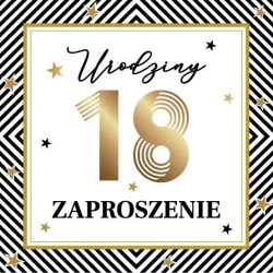 Zaproszęnie Urodziny (10szt) - Armin Style