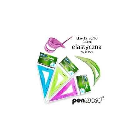 Ekierka elastyczna 14cm MIX - Polsirhurt