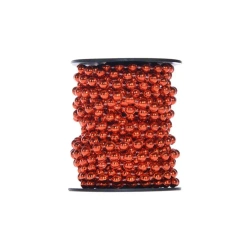 Łańcuch z koralami na szpuli czerwony 6m - Arpex