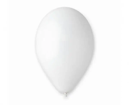 Balony pastelowe białe 30cm 100szt - Godan