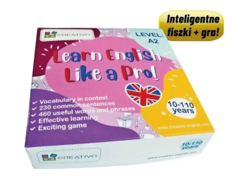 Learn English Like a Pro fiszki + gra A2 - Paweł Dwornik