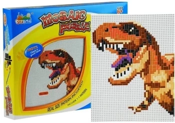 Duża mozaika z dinozaurem - Leantoys