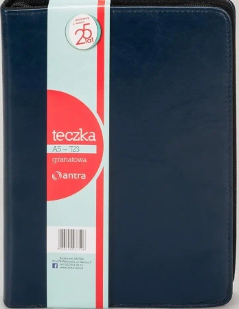 Teczka z kalkulatorem A5 723 granatowa - Antra