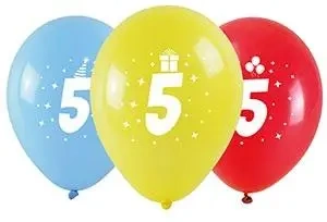 Balony z nadrukiem 5 28cm 3szt - Arpex