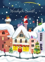 Karnet B6 Boże Narodzenie - Kamienica - Henry