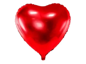 Balon foliowy Serce 61cm czerwony - PartyDeco