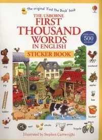 First Thousand Words in English Sticker Book - Heather Amery