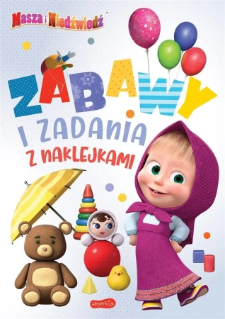Masza i Niedźwiedź. Zabawy i zadania z naklejkami - Opracowanie zbiorowe