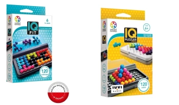 2w1 SMART GAMES IQ PUZZLER PRO + IQ FIT IUVI GAMES