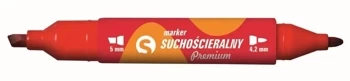 Marker suchoś. czerw. 2 końcówki (12szt.) KM504-C2 - Tetis