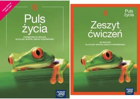 Biologia Puls życia 6 Podręcznik + zeszyt ćwiczeń Nowa Era PAKIET - Joanna Stawarz