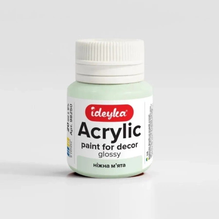 Farba akrylowa Delikatna mięta 20ml - Ideyka