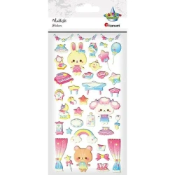 Naklejki wypukłe dla dziewczynki 38szt - Titanum