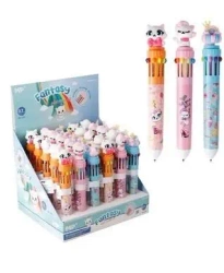 Długopis wielokolorowy Fantasy 10w1 mix (30szt) - MP Main Paper
