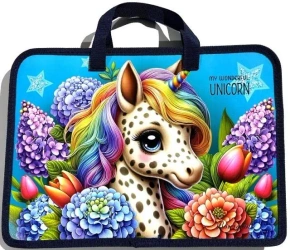 Teczka-torba A4+ zapinana na zamek z rączką Jednor - Fresh