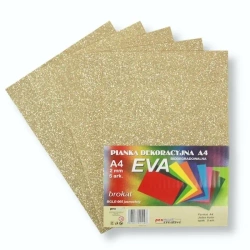 Pianka brokatowa A4 Eva jasne złoto biodegrad. 5sz - Penword