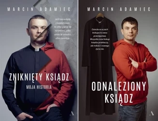 PAK 2x Marcin Adamiec Zniknięty ksiądz Moja historia + Odnaleziony ksiądz - Marcin Adamiec