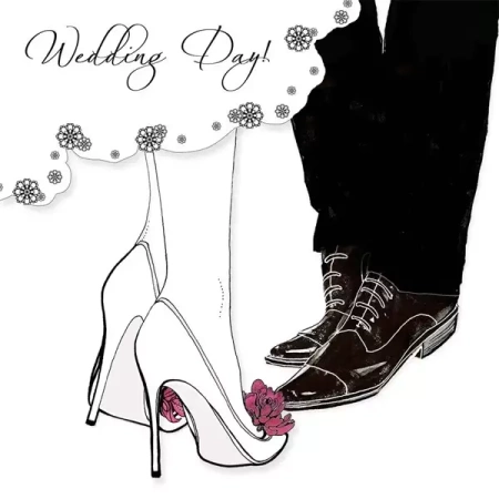 Karnet Swarovski kwadrat CL1204 Ślub buty - Clear Creations