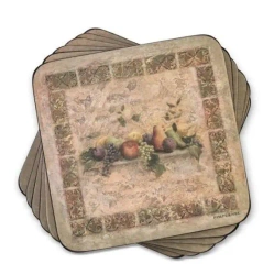 Podkładki pod kubek małe Owoce 6szt - Pimpernel