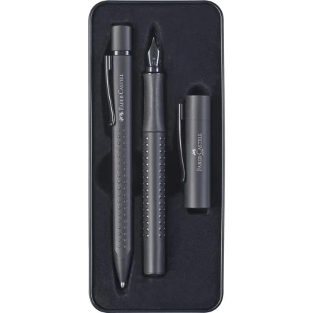 Zestaw prezentowy Grip 2011 czarny metal opak - Faber Castell