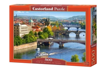 Puzzle 500 View of Bridges in Prague CASTOR - Castorland