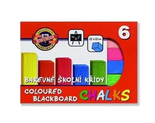 Kreda kolorowa do tablic 6 kolorów - Koh-I-Noor
