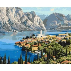 Malowanie po numerach - Miasto nad morzem 40x50cm - Twoje Hobby