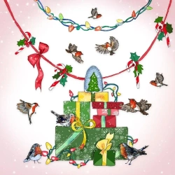 Karnet Swarovski kwadrat CL1310 Święta Prezenty - Clear Creations