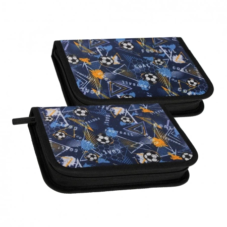Piórnik 1zamek 2klapki Bez Wyposażenia Football Blue Starpak 550994