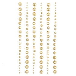 Perełki samoprzylepne złote 120szt - Dalprint