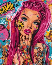 Malowanie po numerach - Plama kolorów 40x50cm - Ideyka