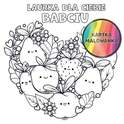 Karnet KW Kolorowanka owoce Babcia - Henry