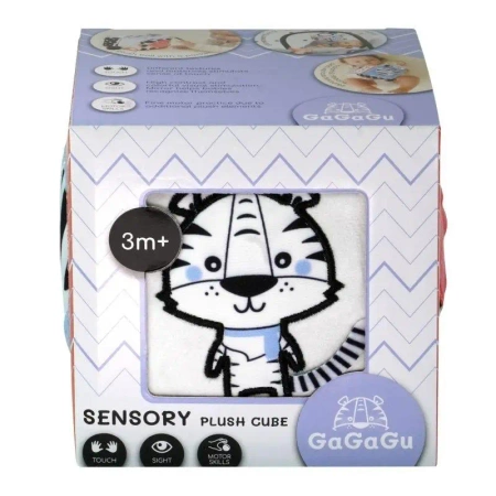 Pluszowa kostka sensoryczna 10x10cm GaGaGu - TM Toys