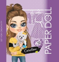 Kolorowanka 140x140 Lalka do wycinania Caroline - Fresh