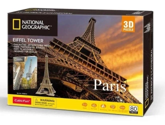 Puzzle 3D Paryż National Geographic - Cubic Fun