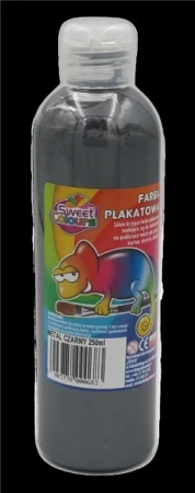 Farba dekoracyjna metaliczna czarna 250ml - Sweet colours