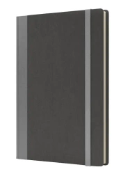 Notatnik A5 Pro M+ kratka szary/srebny - Like U