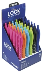 Długopis automat. Look 3202 niebieski (36szt) - Titanum