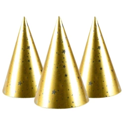 Czapeczki Golden party 4szt - Arpex