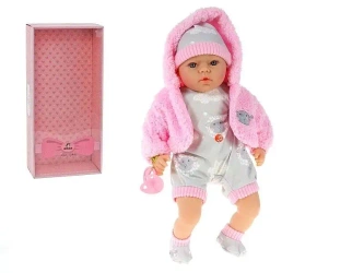 Lalka bobas ze smoczkiem mówi po polsku 45cm - ADAR