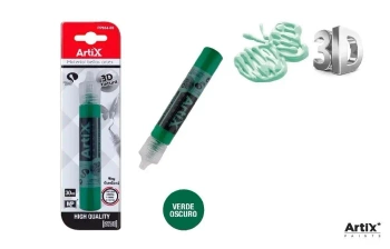 Farba strukturalna 3D ciemny zielony 30ml - Artix