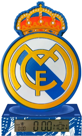 Lampka 3D z budzikiem z hymnem HALA MADRID Real Madrid RM00003
