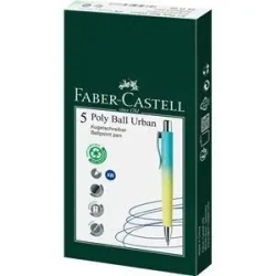 Długopis Poly Ball Urban XB (5szt) niebieski - Faber Castell