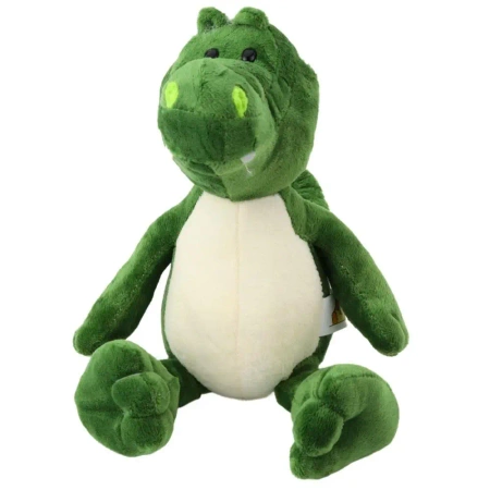 Krokodyl pluszowy zielony 25cm - Leantoys