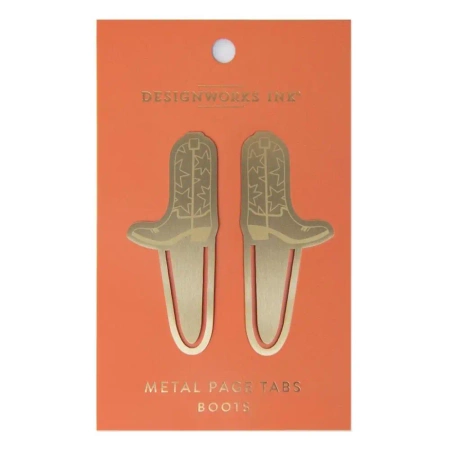 Zakładki do książek metalowe Boots 2szt - Designworks Ink