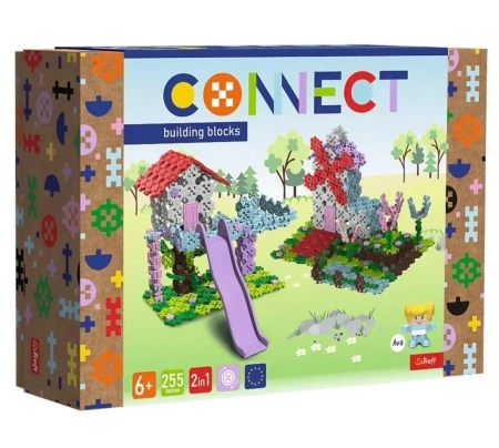 Klocki Connect - Domek na drzewie / Wiatrak L TREF - Trefl