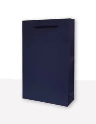 Torebki prezentowe jednobarwna T2 granatowa 10 sztuk - MER PLUS