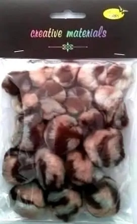 Pompony zwierzęce 25-40mm 21szt - Galeria Hobby