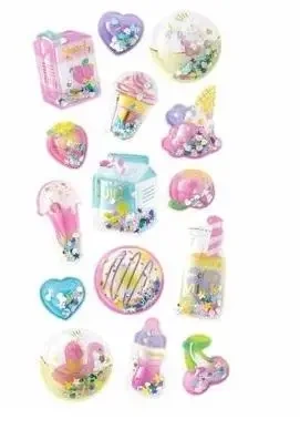 Naklejki shaker 3D - Przekąski 15szt - Dalprint